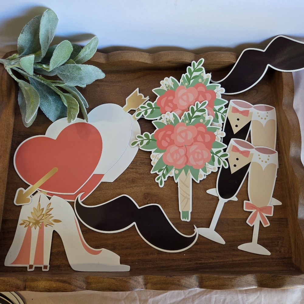 Just Married Car Magnets Bundle Of 12 - Picture 2 of 7